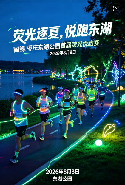 国缘杯2026枣庄东湖公园首届荧光跑